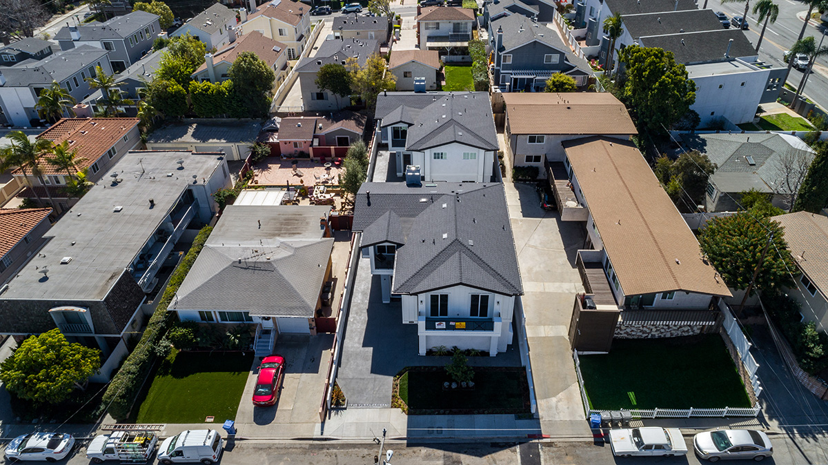 A custom farmhouse-styled home built by RODCO in Southern California